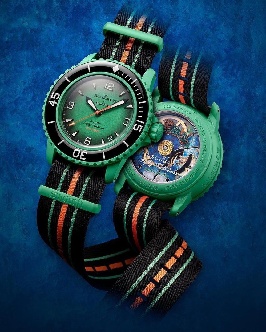 美品 Blancpain Swatch ブランパン Indian Oceanです