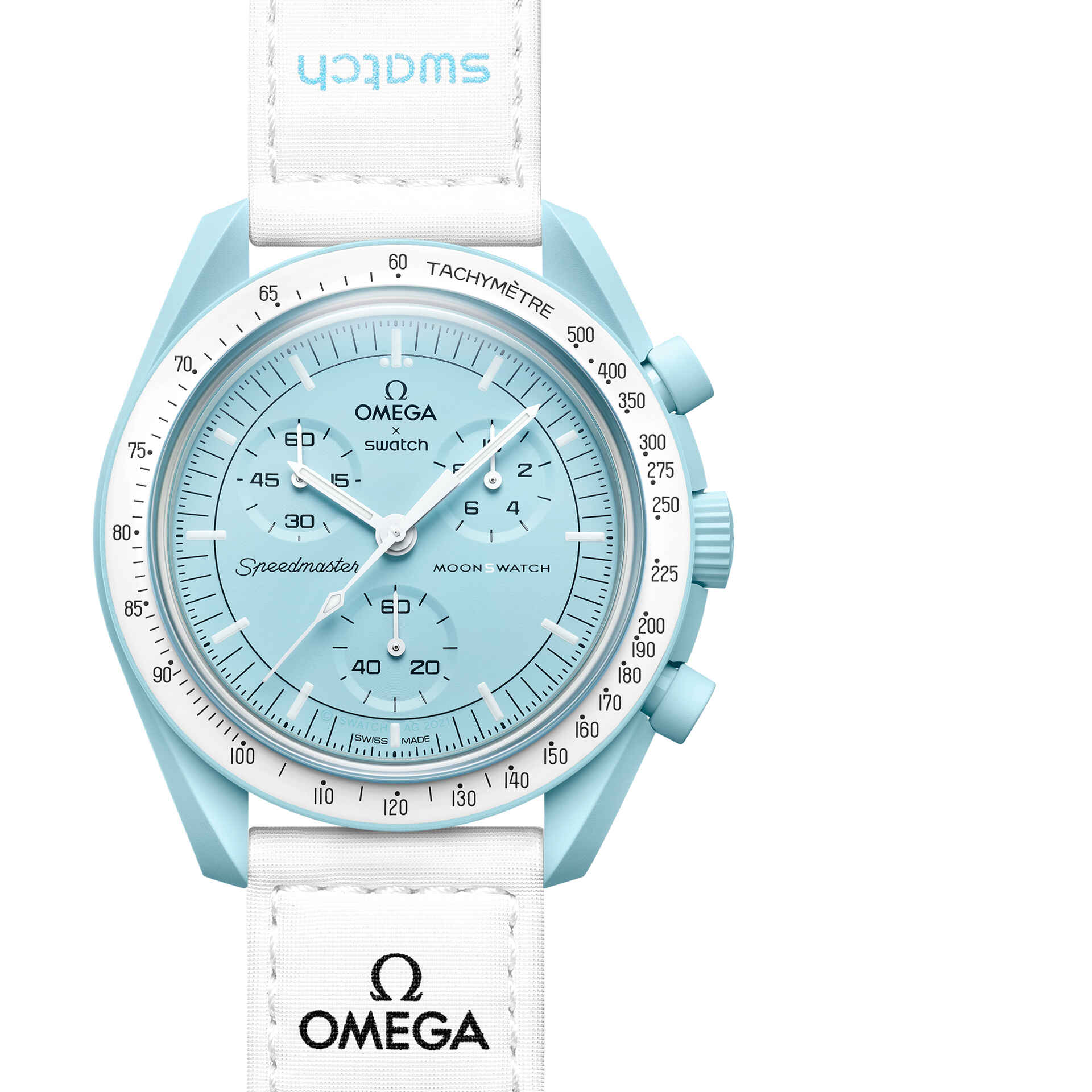 新品 Swatch × OMEGA Mission to Uranus 水色